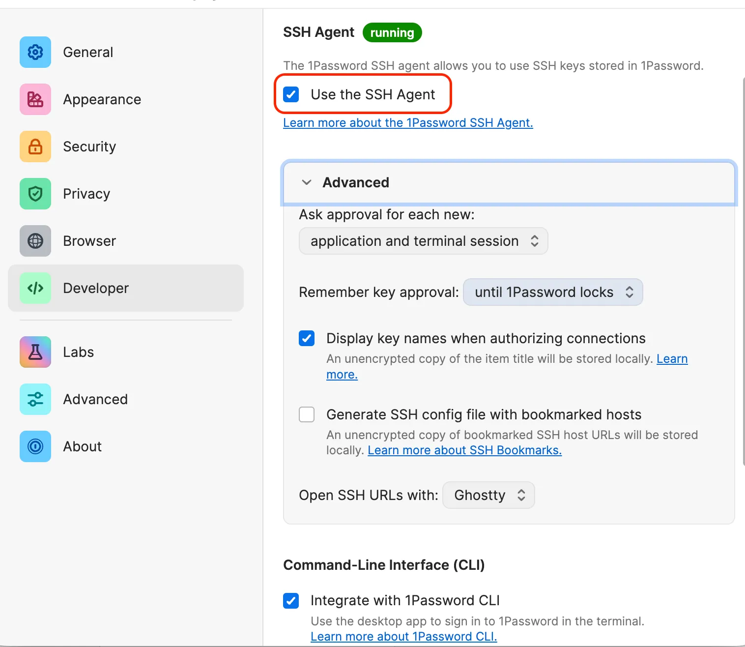 1Password SSH Agent